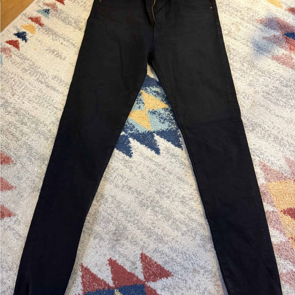 AG Adriano Goldschmied High-Rise Black Ankle Jeans